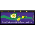 Produktbild: Dunkle Schokolade mit Amalfizitrone & Salbeimarzipan, handgeschöpft