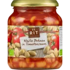 Produktbild: Weiße Bohnen in Tomatensauce im Glas