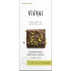 Bio Zartbitterschokolade mit Espresso & Pistazie von Natur.com