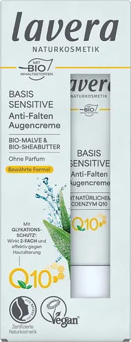 Anti-Falten-Augencreme basis sensitiv mit Q10 - jetzt online kaufen bei Natur.com
