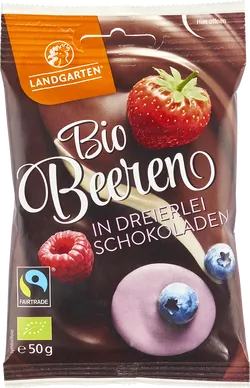 Bio-Beeren-Mix in dreierlei Schokolade - jetzt online kaufen bei Natur.com