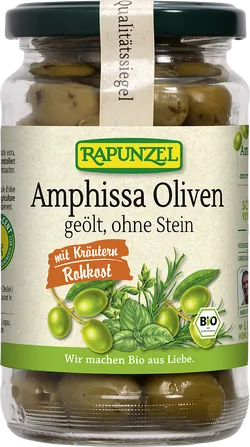 Bio-Amphissa-Oliven ohne Stein mit Kräutern - jetzt online kaufen bei Natur.com