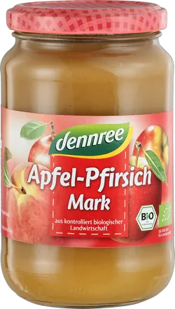 Bio-Apfel-Pfirsich-Mark ungesüßt - jetzt online kaufen bei Natur.com