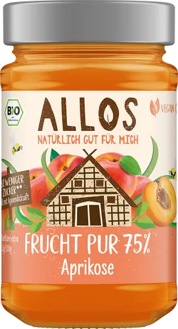 Bio-Aprikosen-Fruchtaufstrich Frucht Pur - jetzt online kaufen bei Natur.com