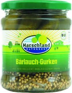 Bio-Bärlauchgürkchen im Glas - jetzt online kaufen bei Natur.com