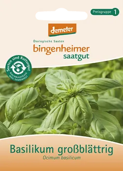 Bio-Basilikum großblättrig Saatgut - jetzt online kaufen bei Natur.com