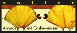 Bio-Bergmilchschokolade mit Ananas & Cashewnougat handgeschöpft - jetzt online kaufen