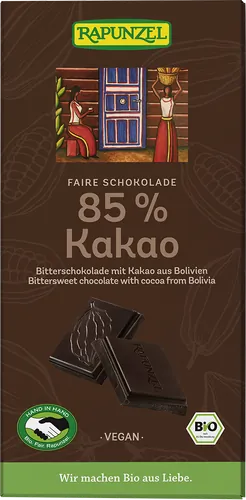 Bio-Bitterschokolade 85% Kakao - jetzt online kaufen bei Natur.com