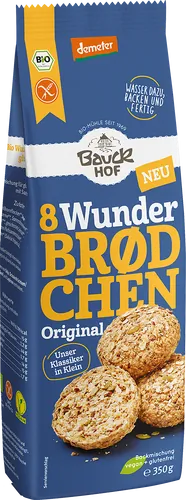 Bio-Brötchen-Backmischung Wunderbrødchen glutenfrei - jetzt online kaufen bei Natur.com