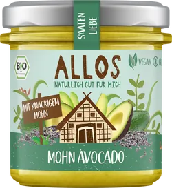 Bio-Brotaufstrich Saatenliebe mit Avocado & Mohn - jetzt online kaufen bei Natur.com