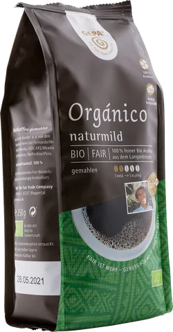 Bio-Café Orgánico gemahlen - jetzt online kaufen bei Natur.com