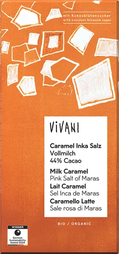 Bio-Caramel-Schokolade mit Inka-Sonnensalz - jetzt online kaufen bei Natur.com