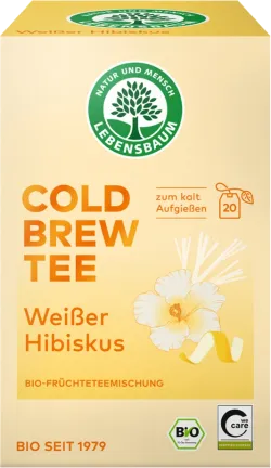 Bio-Cold Brew Tee Weißer Hibiskus im Beutel - jetzt online kaufen bei Natur.com