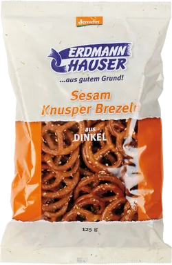 Bio-Dinkel-Knusperbrezeln mit Sesam - jetzt online kaufen bei Natur.com