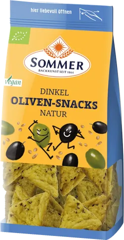 Bio-Dinkel-Oliven-Snack natur - jetzt online kaufen bei Natur.com