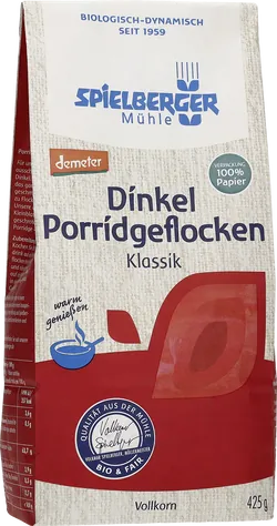Bio-Dinkel-Porridgeflocken - jetzt online kaufen bei Natur.com
