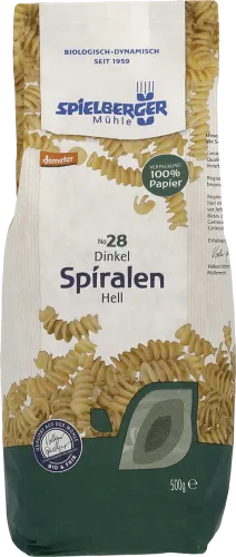 Bio-Dinkel-Spirelli in Papierverpackung - jetzt online kaufen bei Natur.com