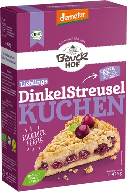 Bio-Dinkel-Streuselkuchen-Backmischung - jetzt online kaufen bei Natur.com