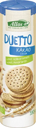 Bio-Doppelkekse Duetto mit Cremefüllung - jetzt online kaufen bei Natur.com