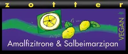 Bio-Dunkle Schokolade mit Amalfizitrone und Salbeimarzipan handgeschöpft - jetzt online kaufen