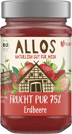 Bio-Erdbeer-Fruchtaufstrich Frucht Pur - jetzt online kaufen bei Natur.com