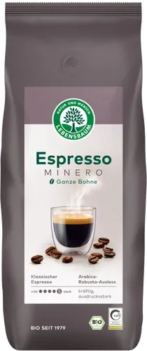Bio-Espresso Minero ganze Bohne - jetzt online kaufen bei Natur.com