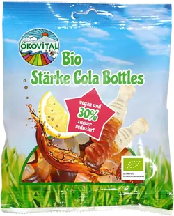 Bio-Fruchtgummi Cola-Bottles zuckerreduziert vegan - jetzt online kaufen bei Natur.com