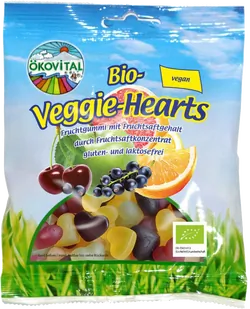 Bio-Fruchtgummi Veggie-Hearts vegan - jetzt online kaufen bei Natur.com