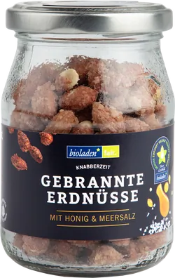 Bio-Gebrannte Erdnüsse mit Honig und Salz - jetzt online kaufen bei Natur.com