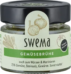 Bio-Frische Gemüsebrühe SweMa mit rohem Gemüse - jetzt online kaufen bei Natur.com