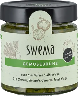 Bio-Frische Gemüsebrühe SweMa mit rohem Gemüse - jetzt online kaufen bei Natur.com