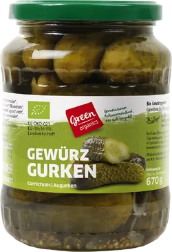 Bio-Gewürzgurken im Glas - jetzt online kaufen bei Natur.com