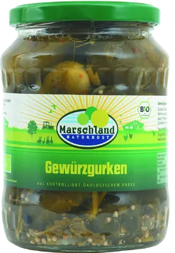 Bio-Gewürzgurken im Glas - jetzt online kaufen bei Natur.com