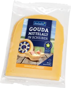 Bio-Gouda mittelalt geschnitten - jetzt online kaufen bei Natur.com