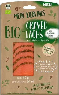 Bio-Graved Lachs mit Senf-Dill-Sauce - jetzt online kaufen bei Natur.com