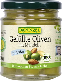 Bio-Gefüllte grüne Oliven mit Mandeln - jetzt online kaufen bei Natur.com