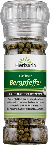 Bio-Grüner Bergpfeffer in der Gewürzmühle - jetzt online kaufen bei Natur.com