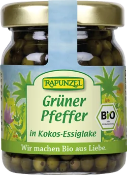Bio-Grüner Pfeffer in Kokos-Essiglake - jetzt online kaufen bei Natur.com