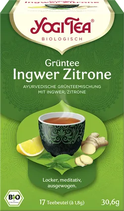 Bio-Grüntee mit Ingwer & Zitrone im Beutel - jetzt online kaufen bei Natur.com