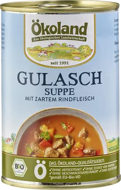 Bio-Gulaschsuppe mit Rindfleisch - jetzt online kaufen bei Natur.com