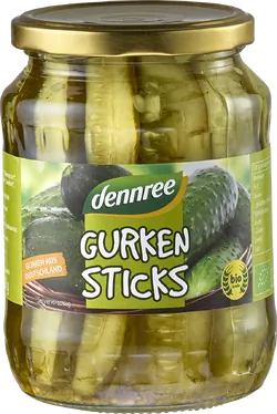 Bio-Gurkensticks im Glas - jetzt online kaufen bei Natur.com