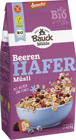 Bio-Hafer-Müsli mit Beeren glutenfrei - jetzt online kaufen bei Natur.com