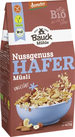 Bio-Hafer-Müsli mit Nüssen ungesüßt - jetzt online kaufen bei Natur.com