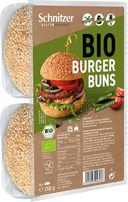 Bio-Hamburger-Buns glutenfrei zum Aufbacken - jetzt online kaufen bei Natur.com