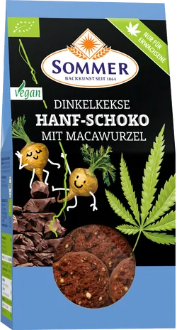 Bio-Hanf-Schoko-Dinkelkekse mit Macawurzel - jetzt online kaufen bei Natur.com