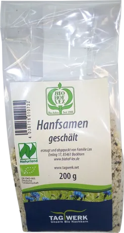 Bio-Hanfsamen aus Bayern geschält - jetzt online kaufen bei Natur.com