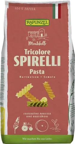 Bio-Hartweizen-Spirelli bunt - jetzt online kaufen bei Natur.com
