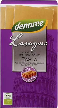Bio-Hartweizen-Vollkorn-Lasagne-Platten - jetzt online kaufen bei Natur.com