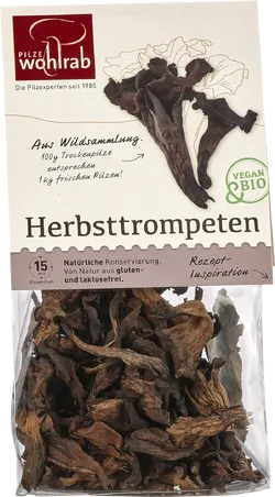 Bio-Herbsttrompeten getrocknet - jetzt online kaufen bei Natur.com