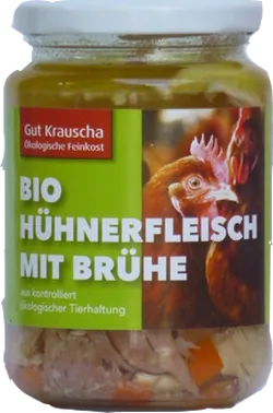 Bio-Hühnerfleisch mit Brühe - jetzt online kaufen bei Natur.com